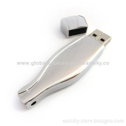 Promotional Metal Thumb Drive, 64MB to 32GB Memory Capacity, Personalized Logo Available